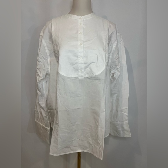 J.Crew Tuxedo popover shirt in cotton poplin - Picture 4 of 7